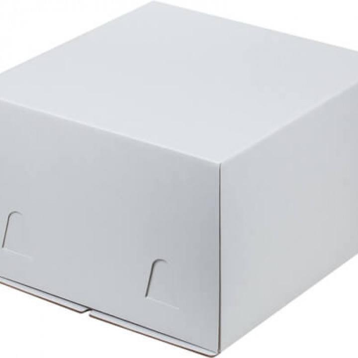 Коробка для торта белая 1,5 кг (25*25*18)