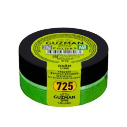Жирорастворимый краситель для шоколада 5 гр. Guzman Лайм 725