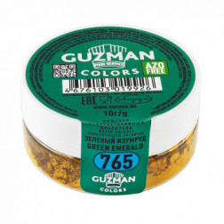 Краситель водорастворимый сухой GUZMAN 10г. Зеленый изумруд